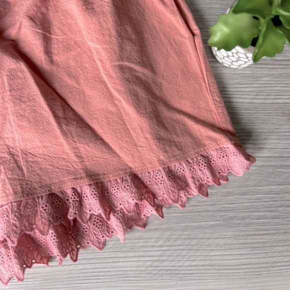 FRANCESCA'S kenya eyelet trim rose shorts size S NWT - Picture 7 of 14